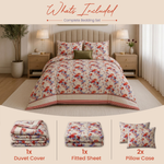 Belle Fleur Vintage Floral Duvet Cover Set | Luxury Bedding