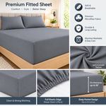 Ultra-Soft Premium Microfibre Fitted Sheet - Extra Deep Plain Bed Sheets
