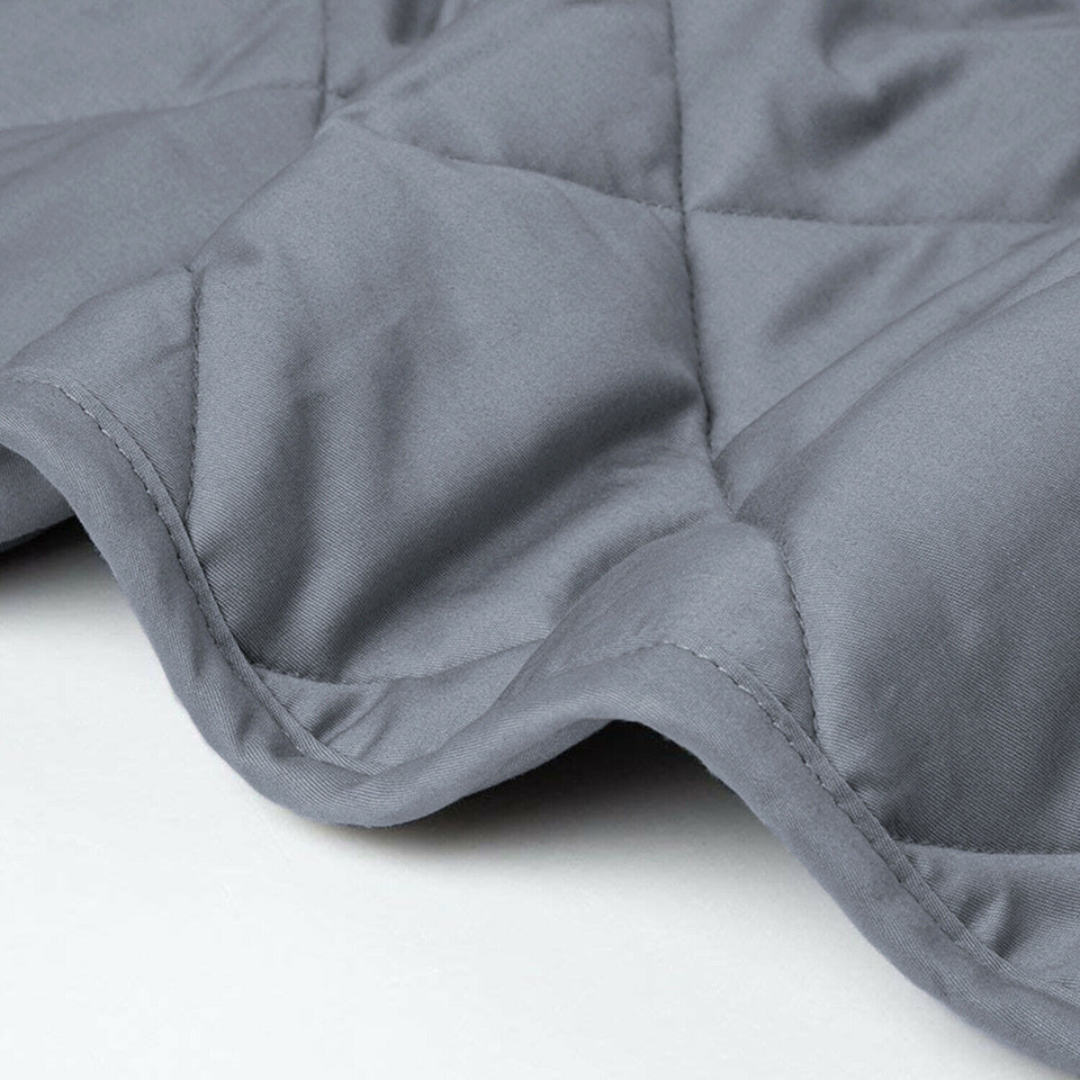Premium Quilted Weighted Blanket - Heavy Cooling Throw for Deep Sleep & Anxiety Relief
