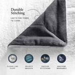 Luxury Fleece Sherpa Throw Blanket - Reversible Ultra Soft Warm Blanket