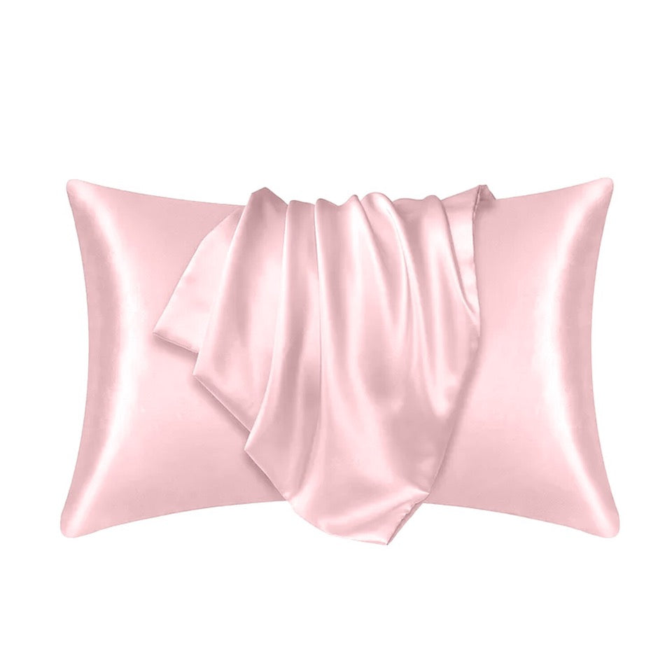 Luxury Satin Pillowcase Pair - Silky Soft Covers for Hair and Skin Protection