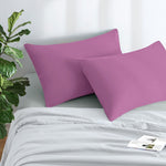 Ultra-Soft Premium Microfibre Pillowcases - Pair of Plain Housewife Pillow Covers