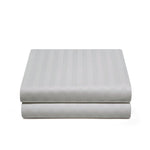 Luxury Satin Stripe Fitted Sheet - Hotel Quality Extra Deep Bed Sheets