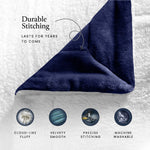 Luxury Fleece Sherpa Throw Blanket - Reversible Ultra Soft Warm Blanket