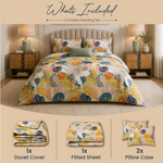 Tropical Palms Abstract Duvet Cover Set – Multi