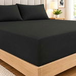Ultra-Soft Premium Microfibre Fitted Sheet - Extra Deep Plain Bed Sheets