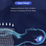 Premium Quilted Weighted Blanket - Heavy Cooling Throw for Deep Sleep & Anxiety Relief