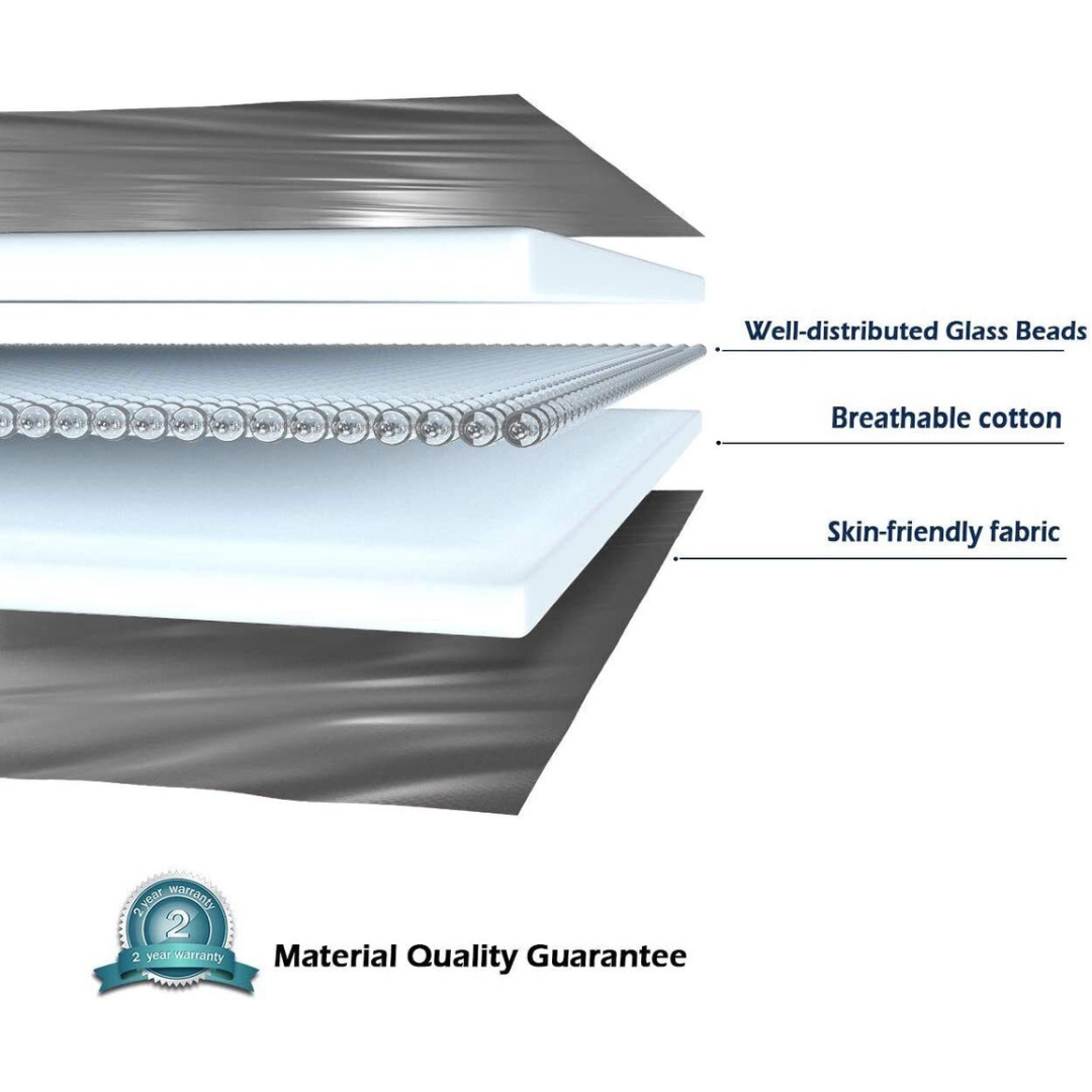 Premium Quilted Weighted Blanket - Heavy Cooling Throw for Deep Sleep & Anxiety Relief