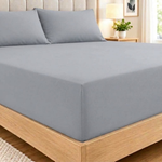 Ultra-Soft Premium Microfibre Fitted Sheet - Extra Deep Plain Bed Sheets
