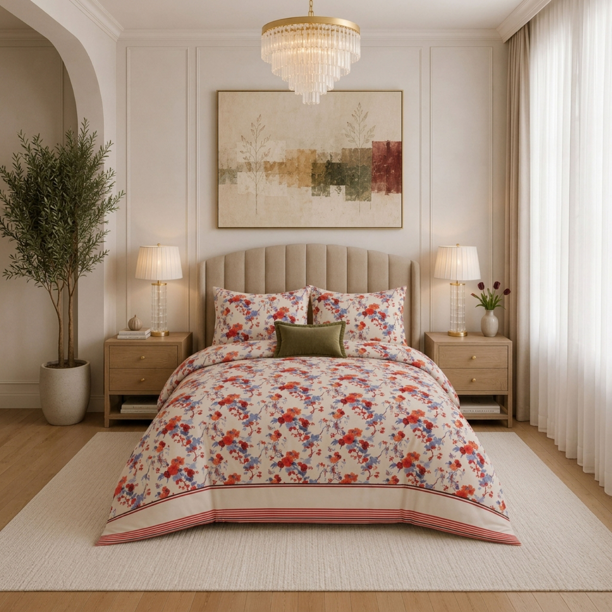 Belle Fleur Vintage Floral Duvet Cover Set | Luxury Bedding