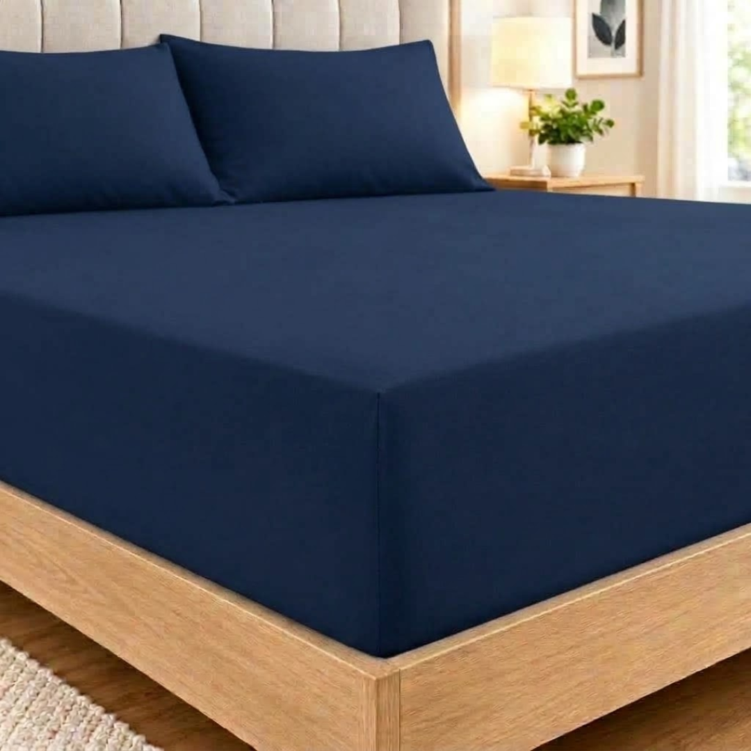 Ultra-Soft Premium Microfibre Fitted Sheet - Extra Deep Plain Bed Sheets