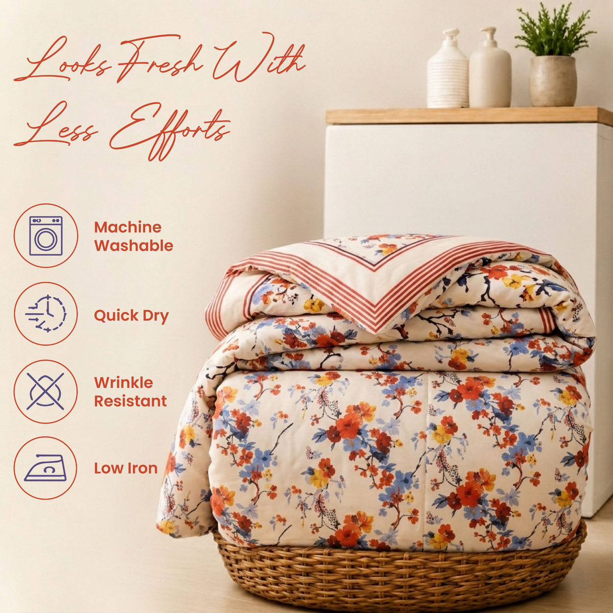 Belle Fleur Vintage Floral Duvet Cover Set | Luxury Bedding