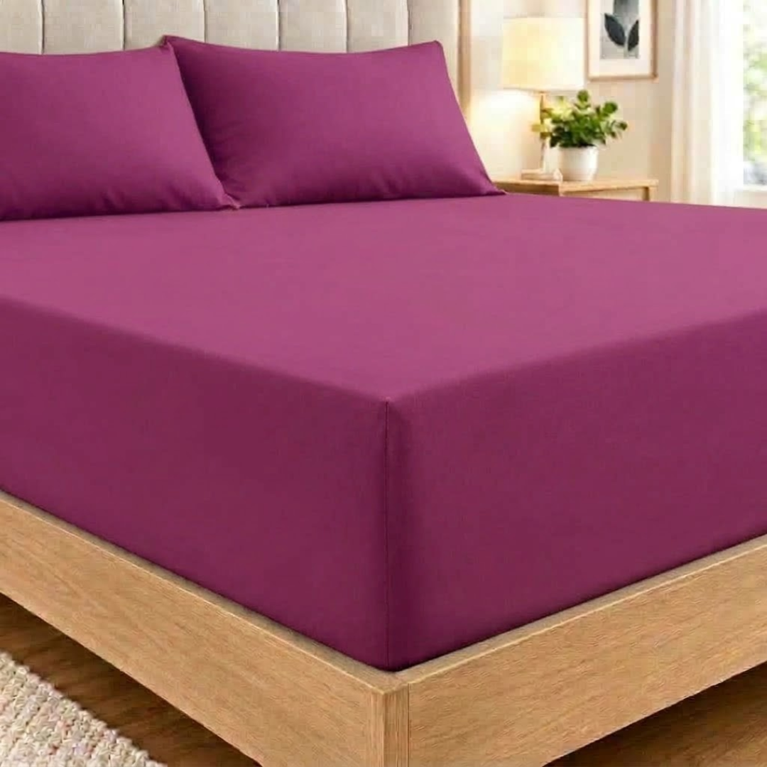 Ultra-Soft Premium Microfibre Fitted Sheet - Extra Deep Plain Bed Sheets