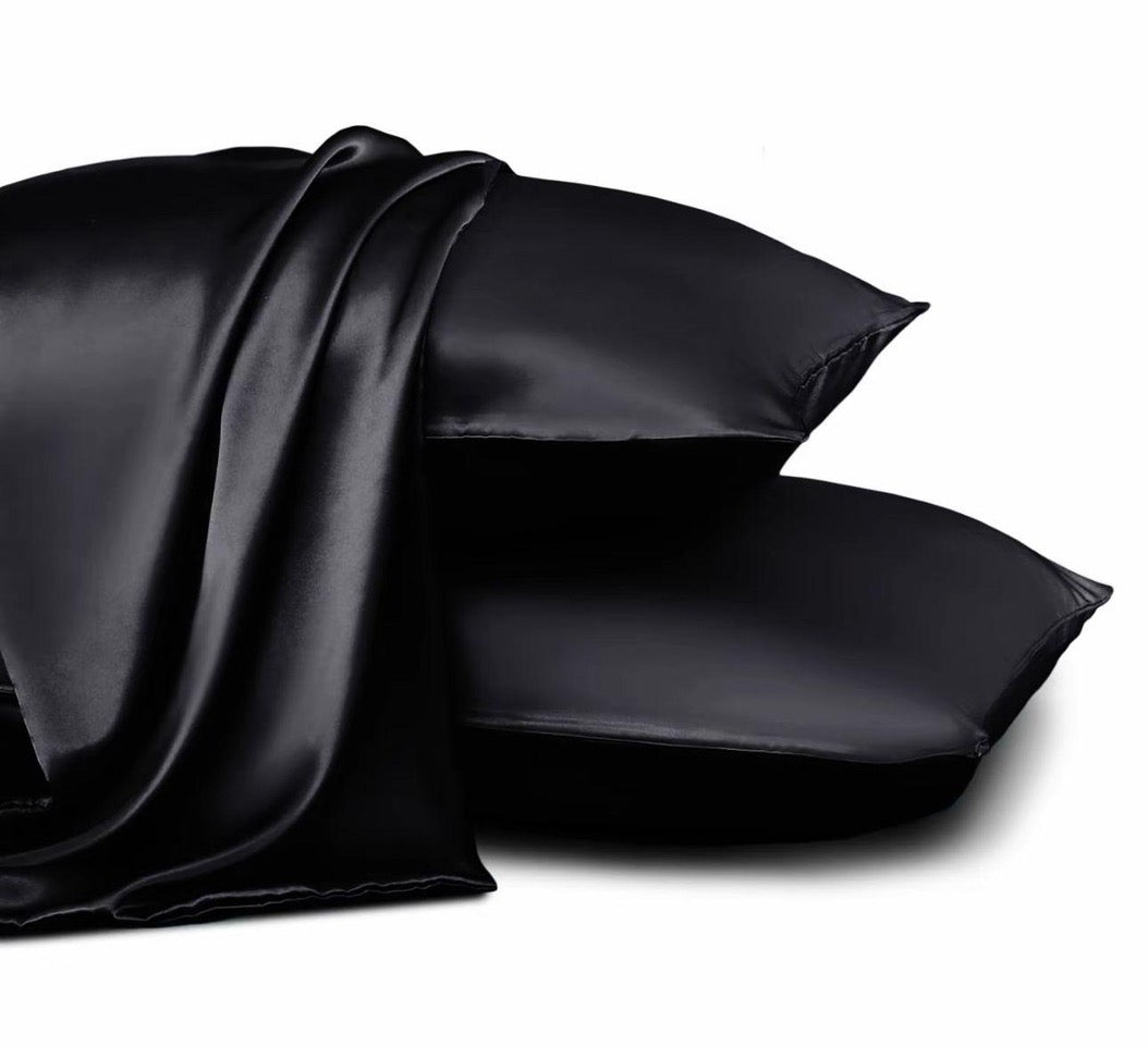 Luxury Satin Pillowcase Pair - Silky Soft Covers for Hair and Skin Protection