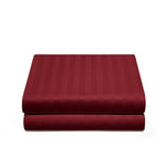 Luxury Satin Stripe Fitted Sheet - Hotel Quality Extra Deep Bed Sheets