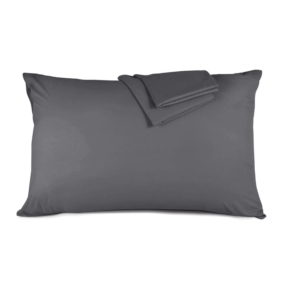 Ultra-Soft Premium Microfibre Pillowcases - Pair of Plain Housewife Pillow Covers