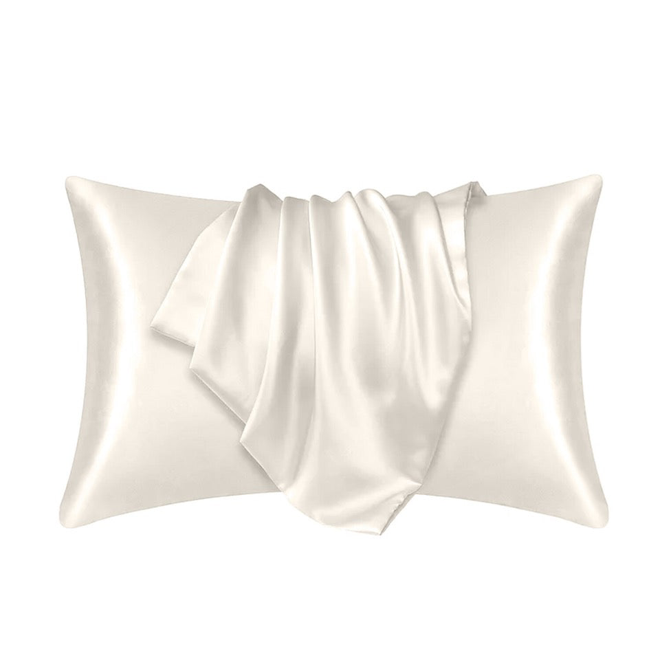Luxury Satin Pillowcase Pair - Silky Soft Covers for Hair and Skin Protection