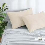 Ultra-Soft Premium Microfibre Pillowcases - Pair of Plain Housewife Pillow Covers