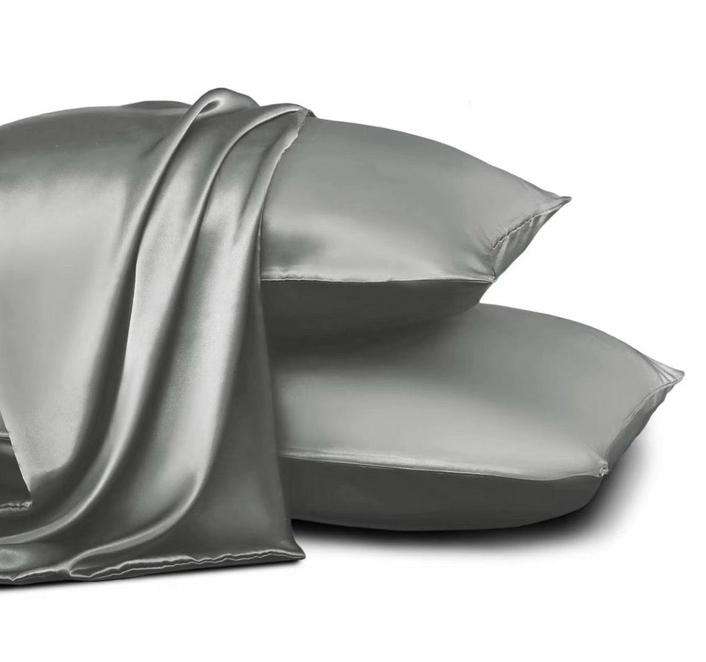 Luxury Satin Pillowcase Pair - Silky Soft Covers for Hair and Skin Protection