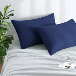 Ultra-Soft Premium Microfibre Pillowcases - Pair of Plain Housewife Pillow Covers