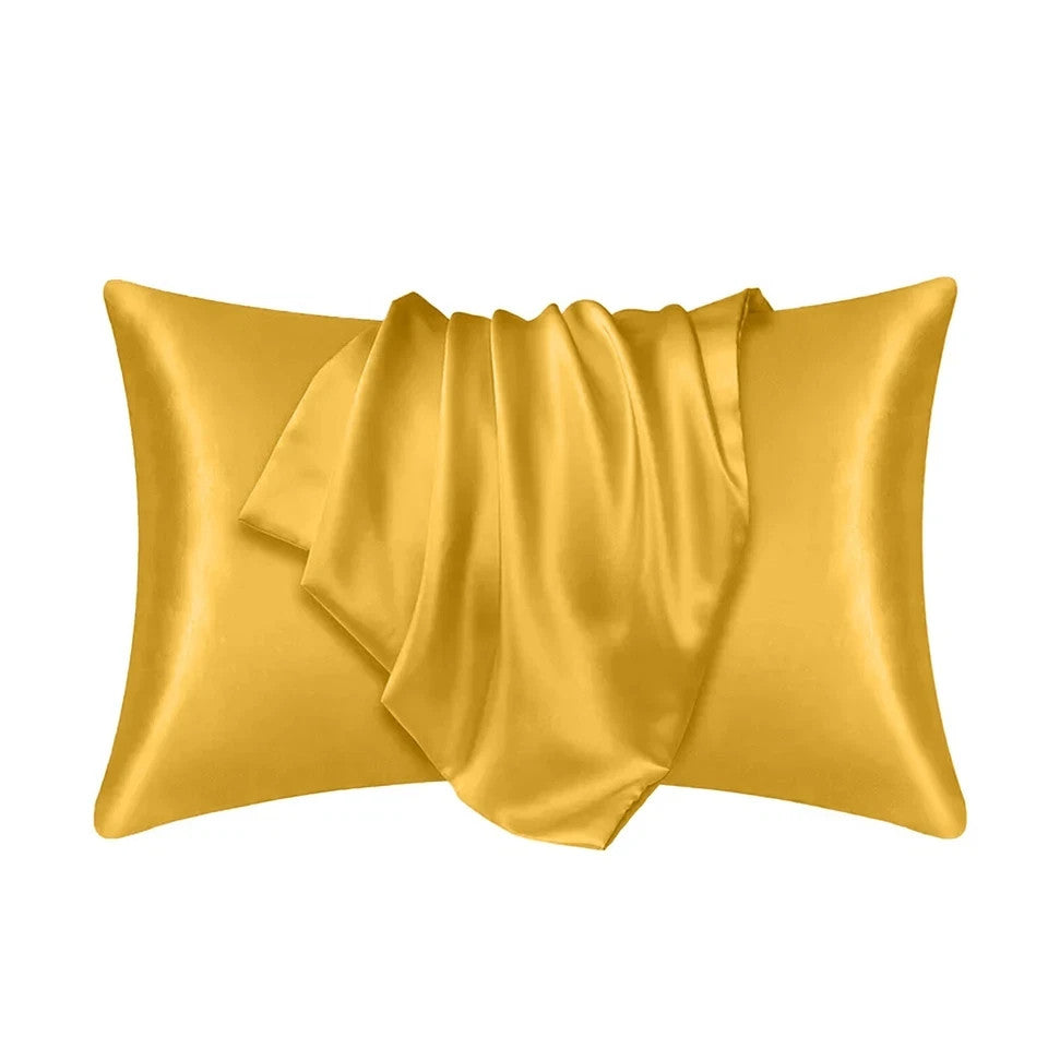 Luxury Satin Pillowcase Pair - Silky Soft Covers for Hair and Skin Protection