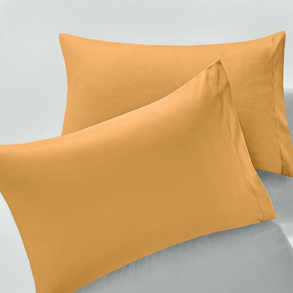 Ultra-Soft Premium Microfibre Pillowcases - Pair of Plain Housewife Pillow Covers