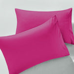 Ultra-Soft Premium Microfibre Pillowcases - Pair of Plain Housewife Pillow Covers