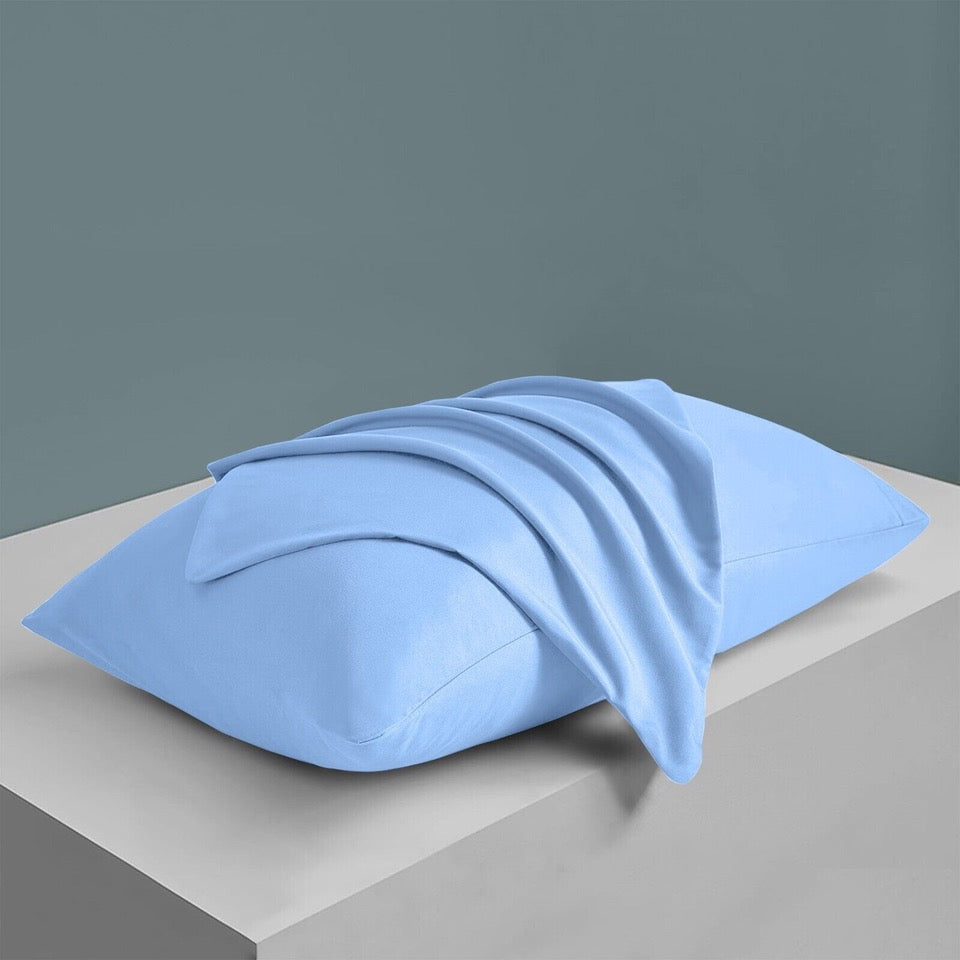 Ultra-Soft Premium Microfibre Pillowcases - Pair of Plain Housewife Pillow Covers