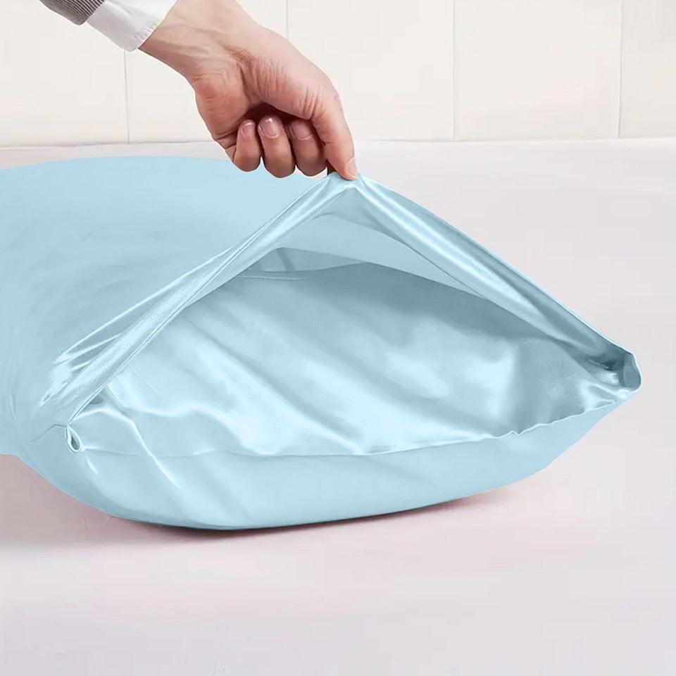 Luxury Satin Pillowcase Pair - Silky Soft Covers for Hair and Skin Protection