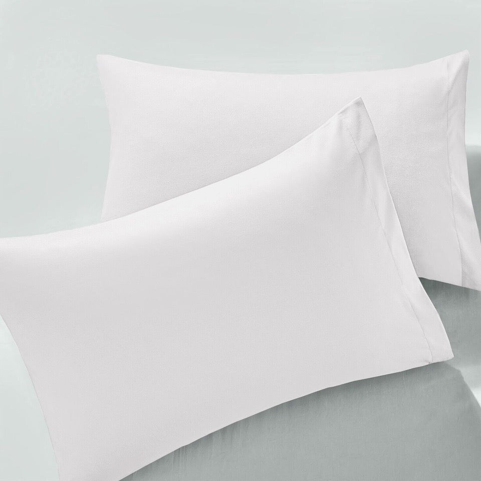 Ultra-Soft Premium Microfibre Pillowcases - Pair of Plain Housewife Pillow Covers