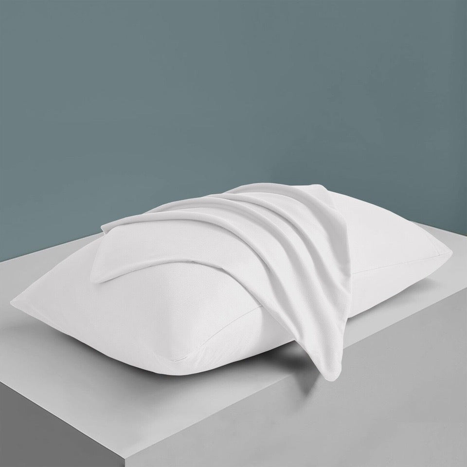 Ultra-Soft Premium Microfibre Pillowcases - Pair of Plain Housewife Pillow Covers