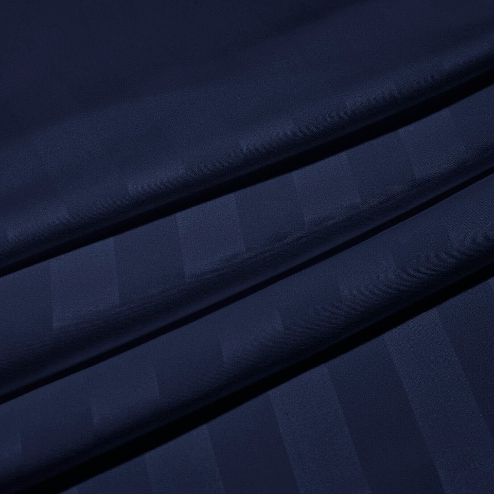 Luxury Satin Stripe Fitted Sheet - Hotel Quality Extra Deep Bed Sheets