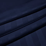 Luxury Satin Stripe Fitted Sheet - Hotel Quality Extra Deep Bed Sheets