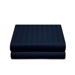 Luxury Satin Stripe Fitted Sheet - Hotel Quality Extra Deep Bed Sheets