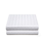 Luxury Satin Stripe Fitted Sheet - Hotel Quality Extra Deep Bed Sheets